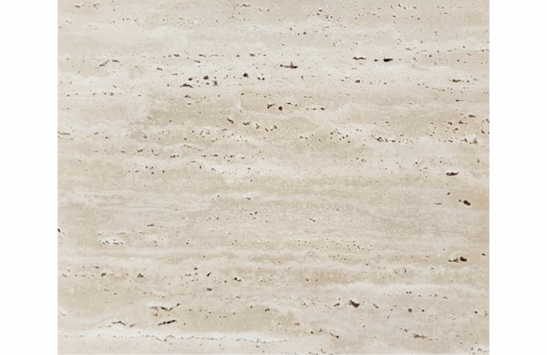 Travertine slab with natural fibrous texture